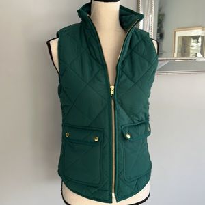 J. Crew Quilted Vest EUC
